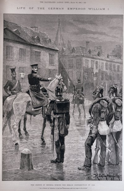 The Prince of Prussia During the Berlin Insurrection of 1848 by Richard Caton Woodville junior